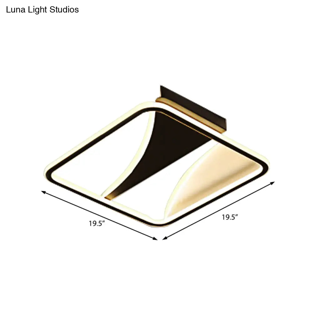 Ultra Thin Flush Metallic Led Ceiling Light - Warm/White Various Sizes Available