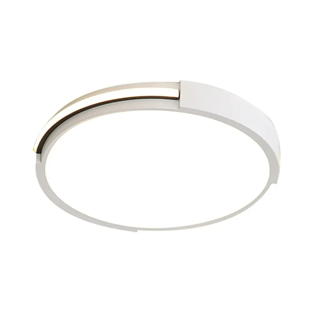 Ultra Thin Led Bedroom Ceiling Light In Warm/White 16/19.5 Diameter - Sleek & Simple