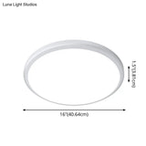Ultra-Thin Round Led Ceiling Light For Kitchen - Simple White Design With Acrylic Flush Mount