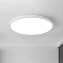 Ultra-Thin Round Led Ceiling Light For Kitchen - Simple White Design With Acrylic Flush Mount / 8