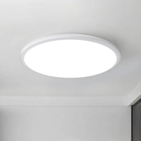Ultra-Thin Round Led Ceiling Light For Kitchen - Simple White Design With Acrylic Flush Mount / 8