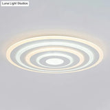 Ultra - Thin White Acrylic Led Ceiling Light - Contemporary Flush Mount Fixture