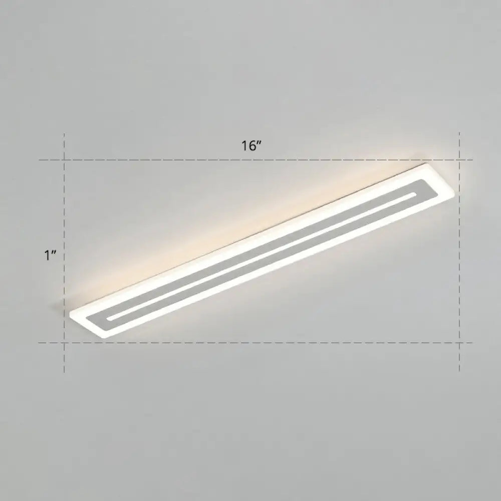 Ultrathin Acrylic Ceiling Light - Led Flush Mount Lighting Modern White Design For Foyer / Remote