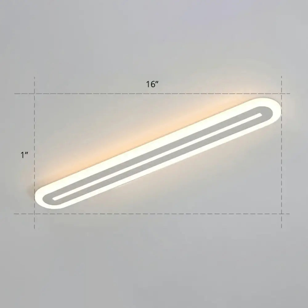 Ultrathin Acrylic Ceiling Light - Led Flush Mount Lighting Modern White Design For Foyer / Warm