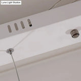 Ultrathin Clear Multi Light Pendant Modern LED Dining Room Hanging Lighting