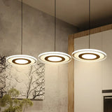 Ultrathin Clear Multi Light Pendant Modern LED Dining Room Hanging Lighting Clear / White / Linear