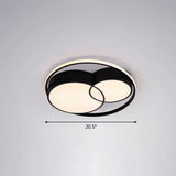 Ultrathin Led Flush Mount Bedroom Ceiling Fixture - Acrylic & Contemporary Lighting Black / Remote