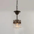 Victorian Clear Teardrop Crystal Chandelier For Living Room - Crown Shaped Hanging Lamp Rust / 5.5