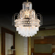 Victorian Crystal Chandelier - 9-Light Golden Pendant Fixture Gold