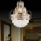 Victorian Crystal Chandelier - 9-Light Golden Pendant Fixture Gold