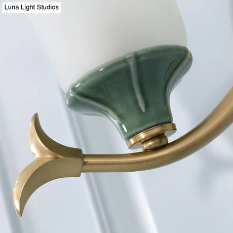 Vintage Brass Bell Sconce With Frosted Glass And Elliptical Backplate For Foyer Lighting