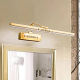 Vintage Brass Finish Integrated Led Wall Sconce Light - 15 Width /