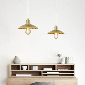 Vintage Brass Pendant Light Fixture For Dining Room Ceiling