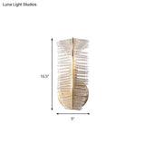 Vintage Brass Wall Mounted Light Fixture With Leaf Shaped Clear Glass For Living Room - Choose From