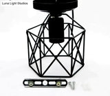 Vintage Ceiling Lights Birdcage Ceiling Lamp Shade Home Lighting Ceiling