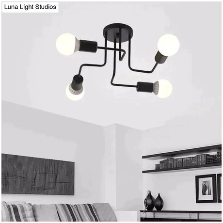 Vintage Ceiling Lights Iron Personality For Living & Bed Room