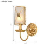 Vintage Gold Finish Brass Wall Mount Candle Sconce Lamp With Swag Arm