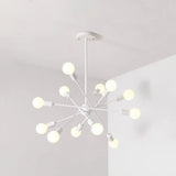 Vintage Industrial Metal Pendant Lighting: White Bare Bulb Hanging Lights 12 /