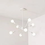 Vintage Industrial Metal Pendant Lighting: White Bare Bulb Hanging Lights 8 /