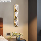 Vintage Iron Rectangular Sconce Light Fixture - Black/Gold Flush Mount Wall With 3 Bulbs