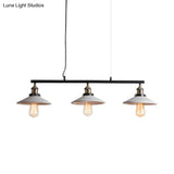 Vintage Island Hanging Light With Cement Pendant In Grey