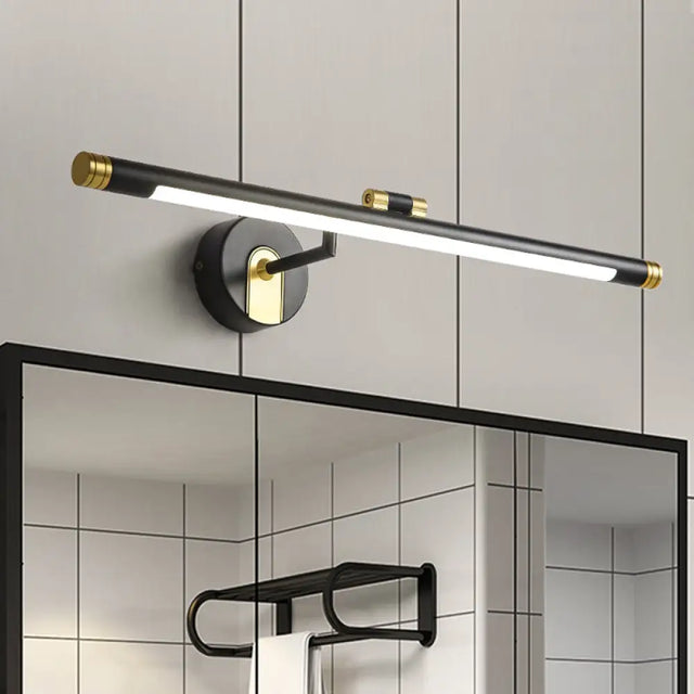 Vintage Led Metal Tubular Vanity Light Wall Sconce For Bath