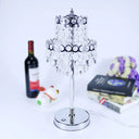 Vintage Led Table Light With Crystal Fringe Shade For Bedroom Night Lamp Clear