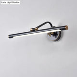 Vintage Metal Led Wall Mount Vanity Mirror Light With Adjustable Tube