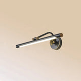 Vintage Metal Led Wall Mount Vanity Mirror Light With Adjustable Tube Black / 14 Natural