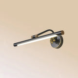 Vintage Metal Led Wall Mount Vanity Mirror Light With Adjustable Tube Black / 18 Natural