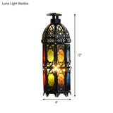 Vintage Metal Table Lamp - 1-Light 4/12 Wide Black Finish