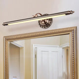 Vintage Pole Vanity Lamp: Swing Arm Acrylic Led Wall Mount Light Copper / 19.5 White