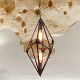 Vintage Rustic Dining Room Chandelier - Metallic 2/3 Lights 12’/27.5’ W Rust / 12’