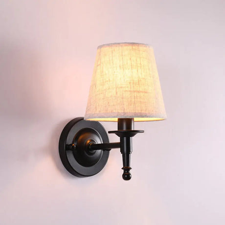 Vintage Style Bucket Shade Wall Mounted Lamp For Corridors 1 / Grey