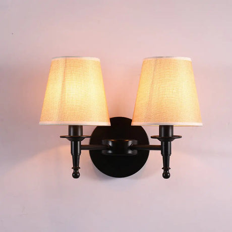Vintage Style Bucket Shade Wall Mounted Lamp For Corridors 2 / Yellow