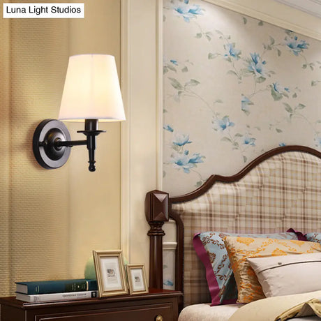 Vintage Style Bucket Shade Wall Mounted Lamp For Corridors