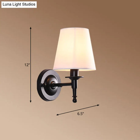 Vintage Style Bucket Shade Wall Mounted Lamp For Corridors
