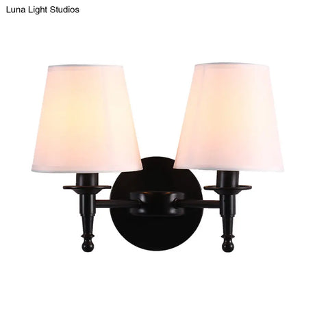 Vintage Style Bucket Shade Wall Mounted Lamp For Corridors