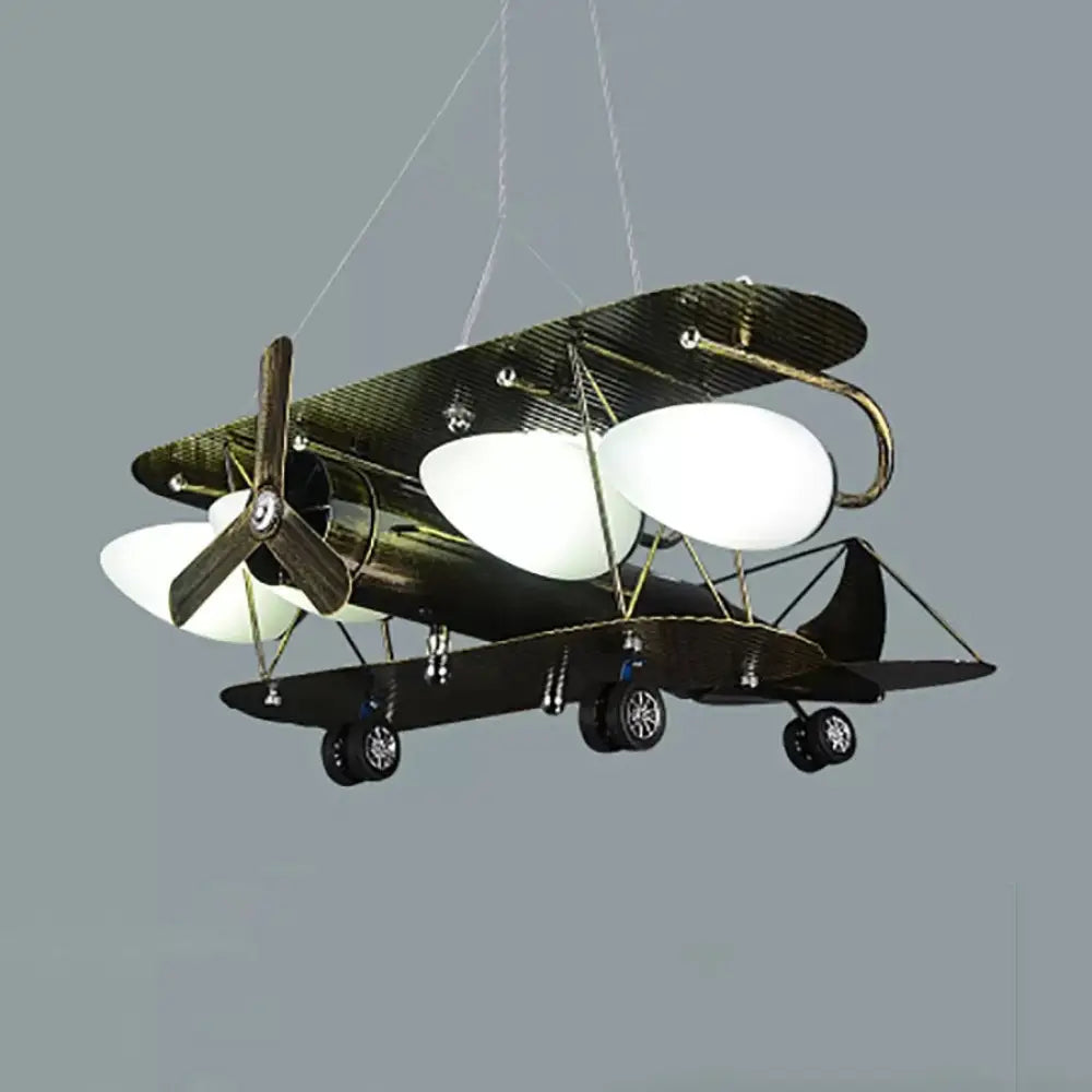 Vintage-Style Glider Kindergarten Metal Chandelier In Antique Brass

Note: Seo Is Important So Its