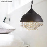 Vintage Style Metal Pendant Light - Dome Shade Restaurant Hanging Fixture
