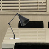 Vintage Stylish Conical Table Lamp With Metallic Shade Ideal For Study Rooms - 1 Head Black/Brass