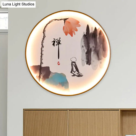 Vintage Zen/Hills Aluminum Wall Sconce With Led Lighting For Restaurants
