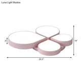 Waterdrop Acrylic Ceiling Light With Warm/White - Nordic Style For Bedrooms In White/Pink/Blue