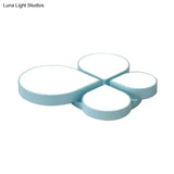 Waterdrop Acrylic Ceiling Light With Warm/White - Nordic Style For Bedrooms In White/Pink/Blue