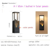 Waterproof Solar Led Outdoor Light - Garden Decoration Lamps For Balcony Courtyard Street And Wall