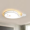 Whale Baby Cartoon Led Flush Mount Ceiling Light For Bedroom’ This Revised Title Maintains The