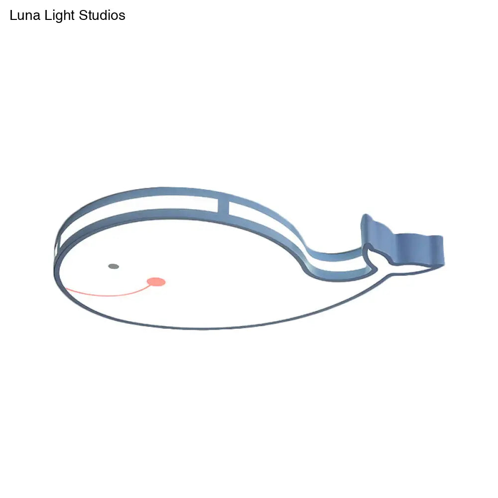 Whale Baby Cartoon Led Flush Mount Ceiling Light For Bedroom’ This Revised Title Maintains The