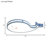 Whale Baby Cartoon Led Flush Mount Ceiling Light For Bedroom’ This Revised Title Maintains The