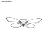 White Acrylic Butterfly Ceiling Light For Nursing Room - Contemporary Flush Mount