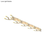 White Acrylic Led Coral Flush Mount Lamp - Minimalist 4/5 - Head Ceiling Lighting For Living Room